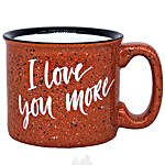 I Love You More Coffee Mug Orange