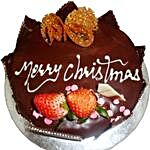 Merry Christmas Chocolate Truffle Cake