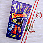 Three Beautiful Rakhi Set With Cadburys Favourite Chocolate