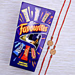 Aum Two Rakhi Set With Cadburys Favourite Chocolate