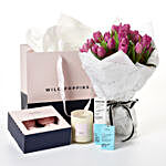 Pink Tulips Gift Set