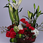 Floral Basket Of Elegance