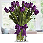 Purple Tulip Arrangement OM