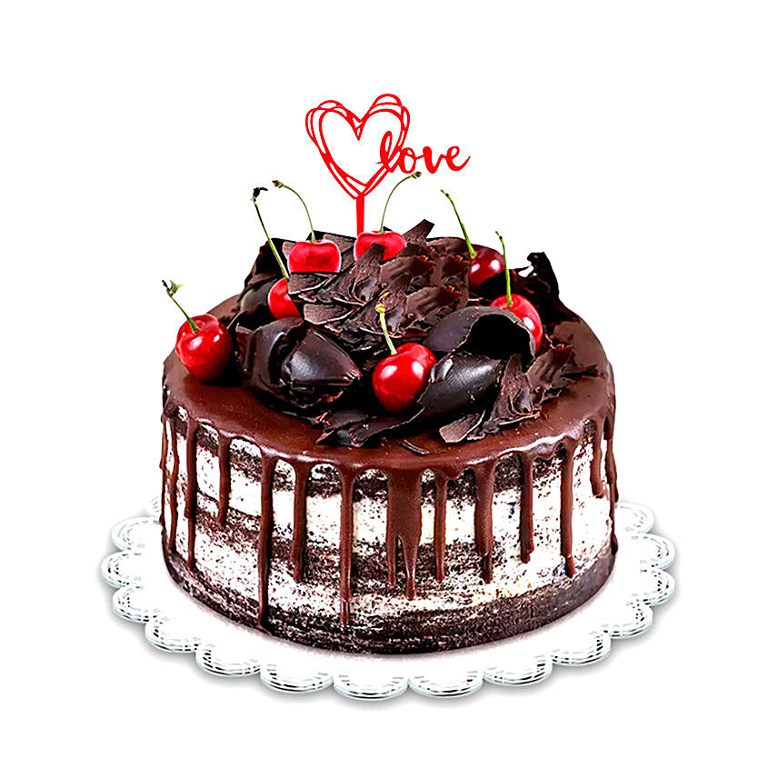 Black Forest Valentines Day Cake
