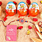 Sneh Cute Captain America Rakhi Kinder Joy Pack