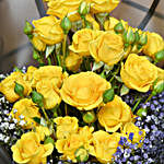 Golden Twilight Roses and Cake Delight
