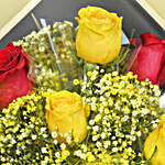Gourmet Indulgence & Passionate Sunshine Roses Combo
