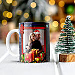 Personalised Black Merry Christmas Mug
