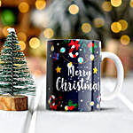 Personalised Black Merry Christmas Mug