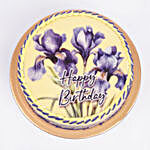 IRIS Flowers Birthday Chocolate Cake