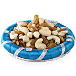 Blue Dry Fruits Round Tray