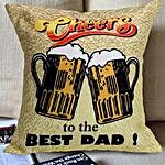 Cheers to the Best Dad Cushion