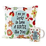 Cushion Mug For Sisters