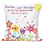 Cute Grandma and Grandpa Cushion