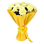 Peppy 10 Yellow Carnations Bouquet