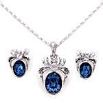 Silver Plated Spider Shaped jewelry Set