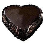 Heart Shape Truffle Cake 1Kg by FNP
