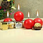 Chocolates With Ball Candles