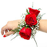 Red Rose Fresh Flower Bracelet