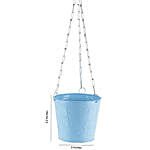 Blue Hanging Bucket Planter