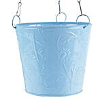 Blue Hanging Bucket Planter