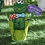 Lovely Frog Welcome Planter