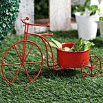 Red Cycle Planter