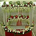 Superb Floral Ganapati Decoration
