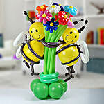 Two Happy Bees Balloon Arrangement
