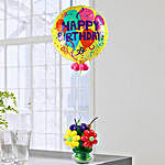 Birthday Balloons In A Glass Jar