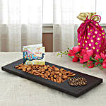 Almonds In Wooden Tray