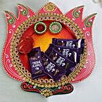 Chocolates In A Wooden Thali