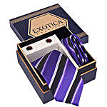 Black N Purple Tie Set