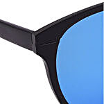 Blue Wayfarer Mirrored Unisex Sunglasses