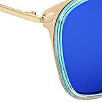Mirrored Rectangle Unisex Sunglasses