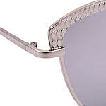 Silver Wayfarer Unisex Mirrored Sunglasses