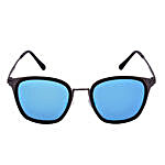 Wayfarer Mirrored Unisex Sunglasses Blue