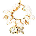 Pearl Bracelet Watch For Women