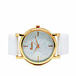 White Sparkle Watch For Women