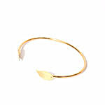 Elegant Gold Leaf Bracelet