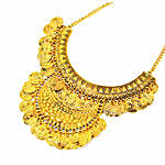 Ethnic Gold Coin Necklace