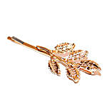 Gold Plated Leaves Hair Clip