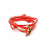 Red Anchor Loop Bracelet