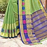 Light Green Banarasi Silk Saree