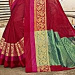Red Art Silk Saree