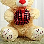 Yellow Bear With Red Gift
