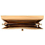 Elegant Golden Lino Perros Women Clutch