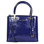 Lino Perros Bold Blue Satchel Handbag