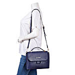 Lino Perros Classic Blue Satchel Handbag