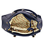 Lino Perros Stylish Blue Satchel Handbag